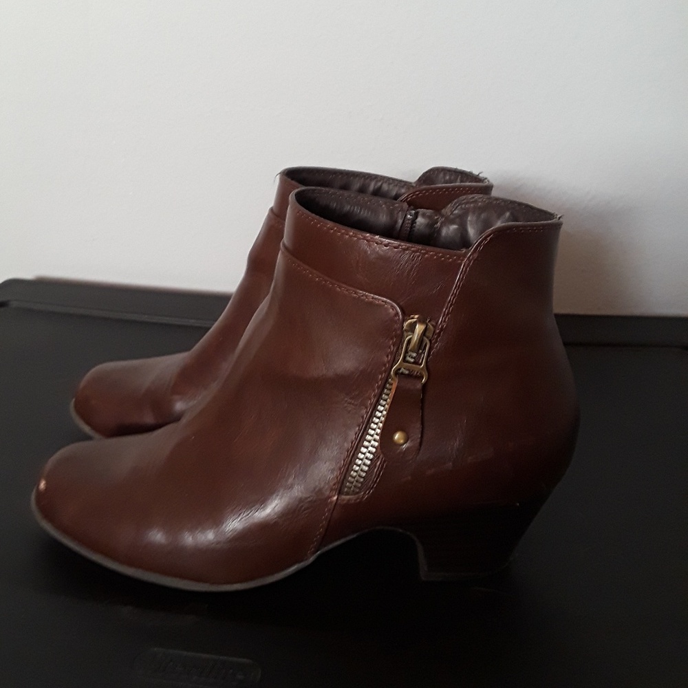 Brown booties